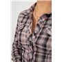 Сорочка жіноча в клітку, колір хакі, 230R064-1 230R064-1 AGER фото - Luxbikini