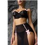 Білизна чорна із спідничкою DO3789 DO3789  фото - Luxbikini