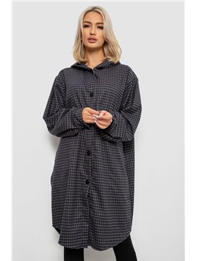 Жіночий кардиган в клітинку, колір сірий, 257R233-4 257R233-4 AGER фото - Luxbikini