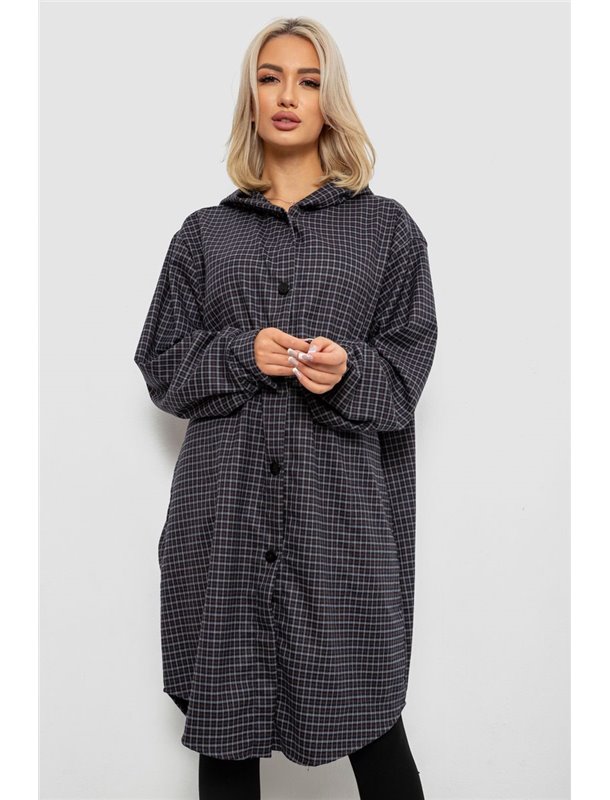 Жіночий кардиган в клітинку, колір сірий, 257R233-4 257R233-4 AGER фото - Luxbikini