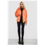 Бомбер жіночий з капюшоном, колір персиковий, 257R48-1 257R48-1 AGER фото - Luxbikini
