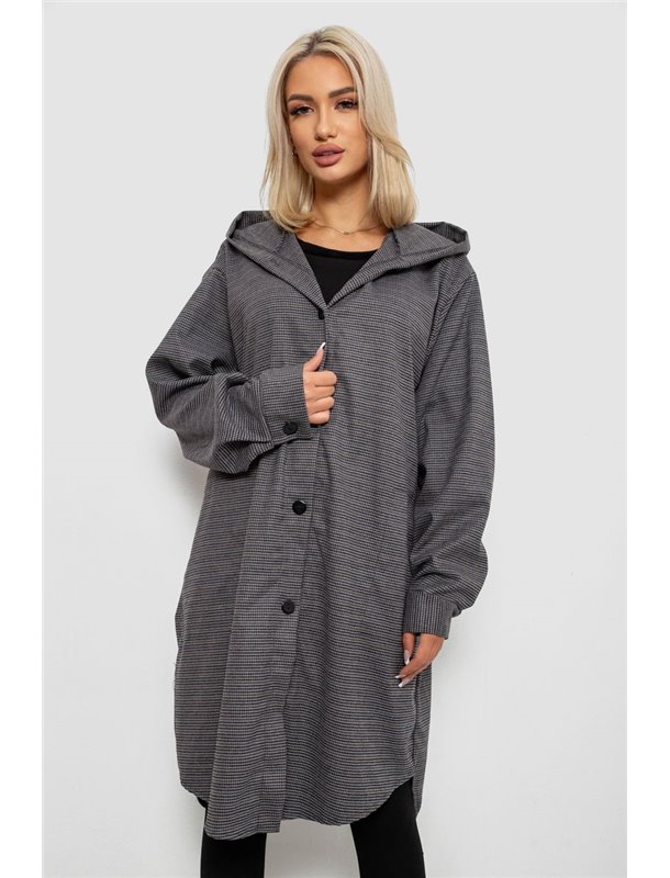 Жіночий кардиган з принтом, колір сірий, 257R233-2 257R233-2 AGER фото - Luxbikini