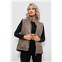 Жилет жіночий демісезонний екошкіра, колір коричневий, 257R65-2 257R65-2 AGER фото - Luxbikini