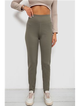 Лосини в рубчик на флісі, колір шоколадний, 244R1709 244R1709 AGER фото - Luxbikini