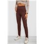 Лосини в рубчик на флісі, колір шоколадний, 244R1709 244R1709 AGER фото - Luxbikini