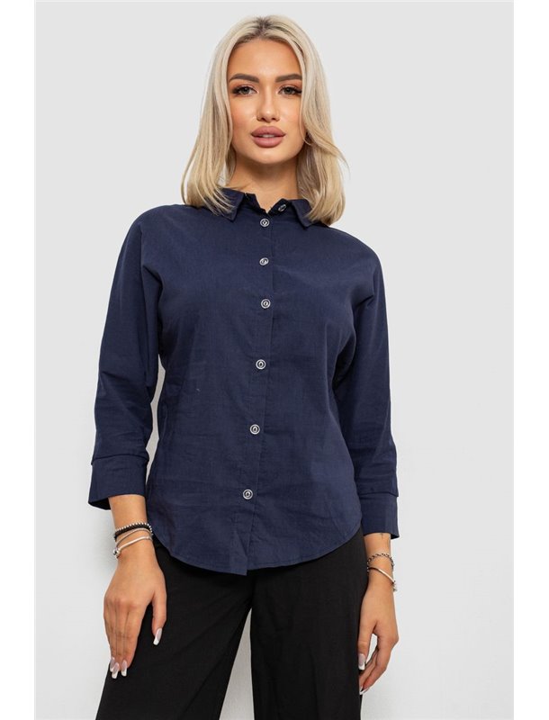 Блуза класична, колір синій, 230R100-4 230R100-4 AGER фото - Luxbikini