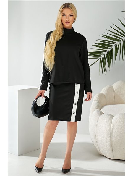 Костюм жіночий класичний, колір чорний, 257R322 257R322 AGER фото - Luxbikini