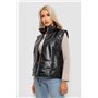 Жилет жіночий демісезонний екошкіра, колір чорний, 257R98 257R98 AGER фото - Luxbikini