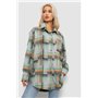 Сорочка жіноча в клітинку, колір сіро-синій, 257R505 257R505 AGER фото - Luxbikini