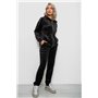 Спортивний костюм жіночий велюровий, колір чорний, 257R4119 257R4119 AGER фото - Luxbikini