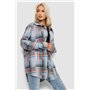 Сорочка жіноча в клітинку, колір сіро-синій, 257R505 257R505 AGER фото - Luxbikini