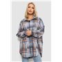 Сорочка жіноча в клітинку, колір сіро-синій, 257R505 257R505 AGER фото - Luxbikini