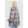 Сорочка жіноча в клітинку, колір сіро-синій, 257R505 257R505 AGER фото - Luxbikini