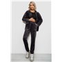 Спортивний костюм жіночий велюровий, колір чорний, 257R4119 257R4119 AGER фото - Luxbikini