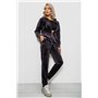 Спортивний костюм жіночий велюровий, колір чорний, 257R4119 257R4119 AGER фото - Luxbikini