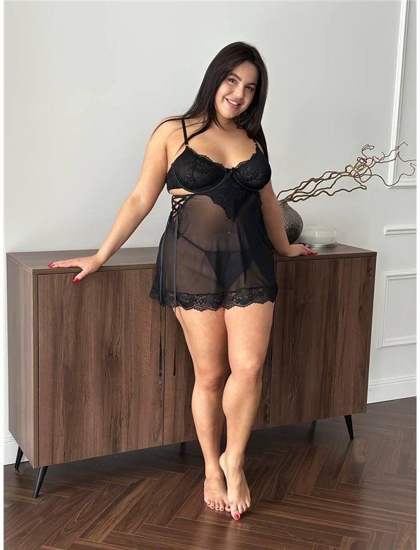 Сорочка чорна DO3793 DO3793 Ghazel фото - Luxbikini