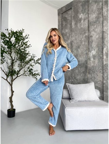 Піжама DO3423 блакитна DO3423 Ghazel фото - Luxbikini