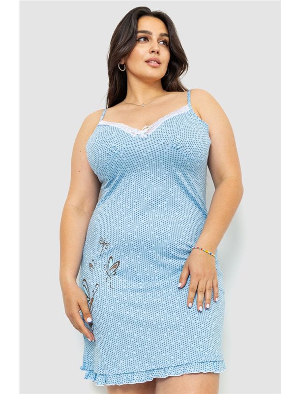 Нічна сорочка, колір блакитний, 219RA-9016 219RA-9016 AGER фото - Luxbikini