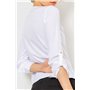 Блуза однотонна, колір білий, 230R1122-3 230R1122-3 AGER фото - Luxbikini