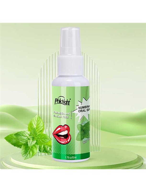 Спрей для глибокого мінету PinkNight 50 мл - М'ята (реально працює) X00001178-2 China фото - Luxbikini