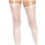 Панчохи Leg Avenue Daisy Dot Fishnet Stockings One Size White SX2745 Leg Avenue (США) фото - Luxbikini
