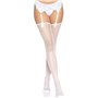 Панчохи Leg Avenue Daisy Dot Fishnet Stockings One Size White SX2745 Leg Avenue (США) фото - Luxbikini