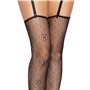 Панчохи Leg Avenue Daisy Dot Fishnet Stockings One Size Black SX2746 Leg Avenue (США) фото - Luxbikini