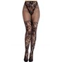 Колготки Leg Avenue Dahlia Lace Tights with Net Thigh Detail One Size SX2747 Leg Avenue (США) фото - Luxbikini