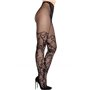 Колготки Leg Avenue Dahlia Lace Tights with Net Thigh Detail One Size SX2747 Leg Avenue (США) фото - Luxbikini