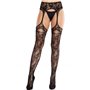 Колготки Leg Avenue Net Stockings with Attached Garter Belt One Size Black SX2752 Leg Avenue (США) фото - Luxbikini