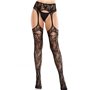 Колготки Leg Avenue Net Stockings with Attached Garter Belt One Size Black SX2752 Leg Avenue (США) фото - Luxbikini