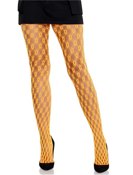 Колготки Leg Avenue Eyelet Net Tights Neon Orange One Size SX2754 Leg Avenue (США) фото - Luxbikini