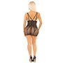 Бодістокінг Leg Avenue Heart Net Mini Dress One Size Black SX2757 Leg Avenue (США) фото - Luxbikini