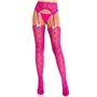 Колготки-панчохи Leg Avenue Heart Garterbelt Stockings One Size Magenta SX2758 Leg Avenue (США) фото - Luxbikini
