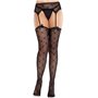 Колготки-панчохи Leg Avenue Heart Garterbelt Stockings One Size Black SX2759 Leg Avenue (США) фото - Luxbikini