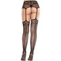 Колготки-панчохи Leg Avenue Backseam Net Stockings з поясом для панчіх, один розмір, чорні SX2761 Leg Avenue (США) фото - Lux...