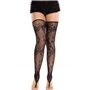 Панчохи Leg Avenue Floral Net Toe Loop Footless Thigh Highs One Size SX2763 Leg Avenue (США) фото - Luxbikini