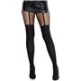 Колготки Leg Avenue Garter Illusion Tights with Net Detail One Size Black SX2766 Leg Avenue (США) фото - Luxbikini