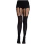 Колготки Leg Avenue Garter Illusion Tights with Net Detail One Size Black SX2766 Leg Avenue (США) фото - Luxbikini