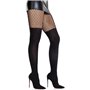 Колготки Leg Avenue Garter Illusion Tights with Net Detail One Size Black SX2766 Leg Avenue (США) фото - Luxbikini
