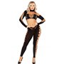 Комплект Leg Avenue Seamless Cut-Out Crop Top and Legging One Size Black SX2772 Leg Avenue (США) фото - Luxbikini