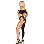 Комплект Leg Avenue Seamless Cut-Out Crop Top and Legging One Size Black SX2772 Leg Avenue (США) фото - Luxbikini