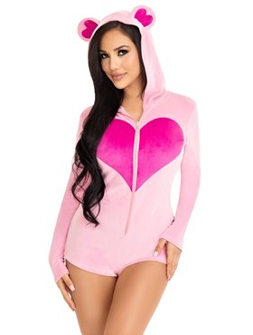 Комбінезон «Солодкий ведмедик» Leg Avenue Sweetheart Bear Velvet Romper S SX2790 Leg Avenue (США) фото - Luxbikini