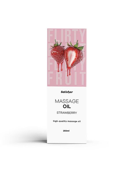 Масажна олія Satisfyer Massage Oil Strawberry 250 мл SX2709 Satisfyer (Німеччина) фото - Luxbikini