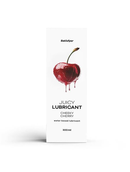 Лубрикант на водній основі Satisfyer Juicy Lubricant Cheeky Cherry water based 300 мл SX2728 Satisfyer (Німеччина) фото - Lux...