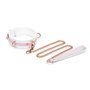 Нашийник з повідцем Liebe Seele White & Pink Fairy Goat Leather Collar SX2826 Liebe Seele (Японія) фото - Luxbikini