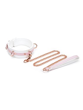 Нашийник з повідцем Liebe Seele White & Pink Fairy Goat Leather Collar SX2826 Liebe Seele (Японія) фото - Luxbikini