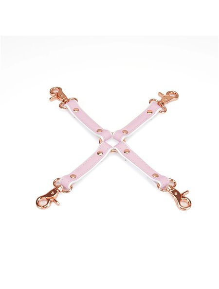 Хрестовина Liebe Seele White & Pink Leather Hogtie SX2830 Liebe Seele (Японія) фото - Luxbikini