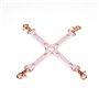 Хрестовина Liebe Seele White & Pink Leather Hogtie SX2830 Liebe Seele (Японія) фото - Luxbikini