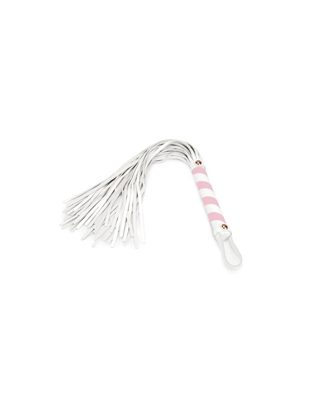 Флогер Liebe Seele White & Pink Leather Flogger SX2832 Liebe Seele (Японія) фото - Luxbikini
